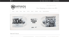 Desktop Screenshot of narnackrecords.com