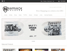 Tablet Screenshot of narnackrecords.com